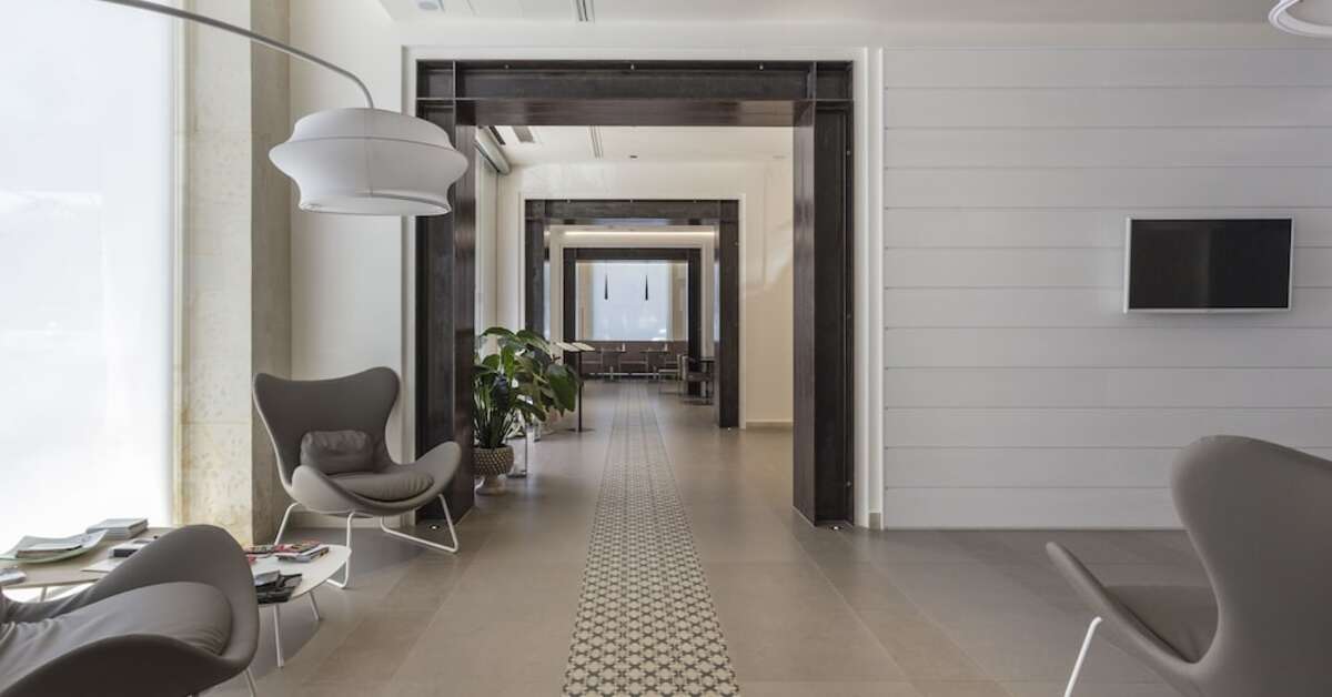 Een foto van het interieur van Caportigia Boutique Hotel