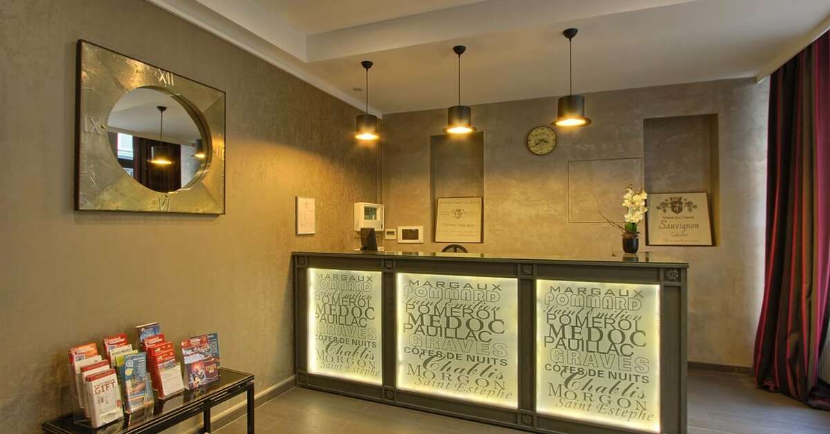 Een foto van het interieur van Hotel Villa Margaux