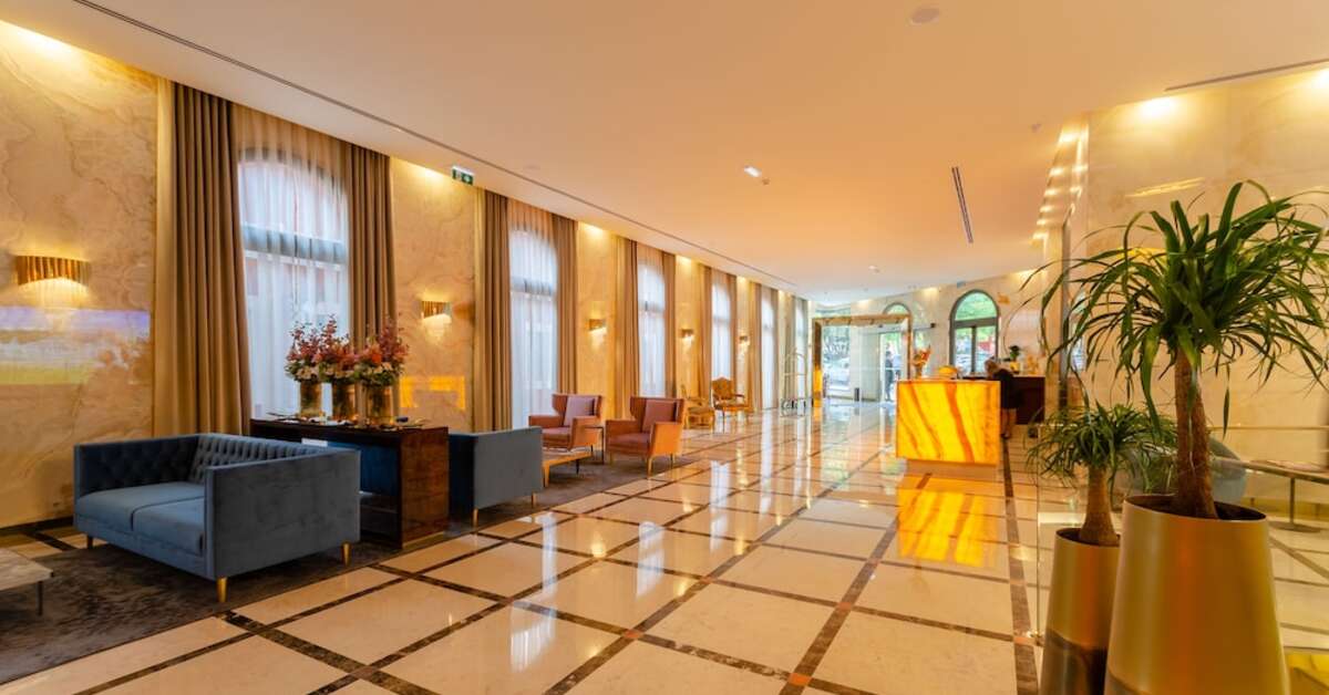 Een foto van het interieur van Turim Boulevard Hotel