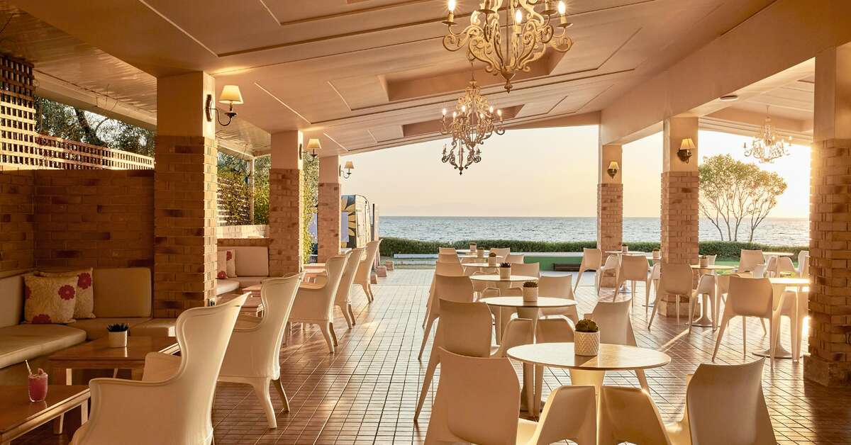 Ein Foto von der Terrasse im Istion Club & Spa