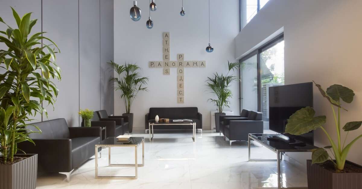 Een foto van het interieur van Athens Panorama Project