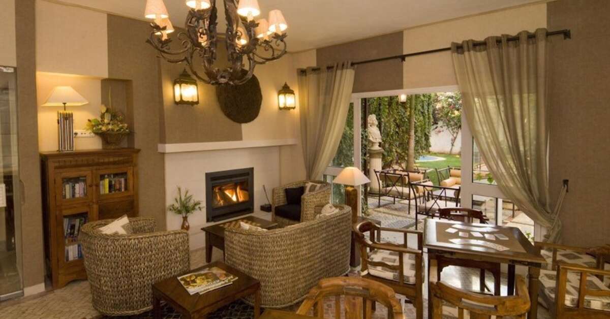 Een foto van het interieur van Hotel do Cerro