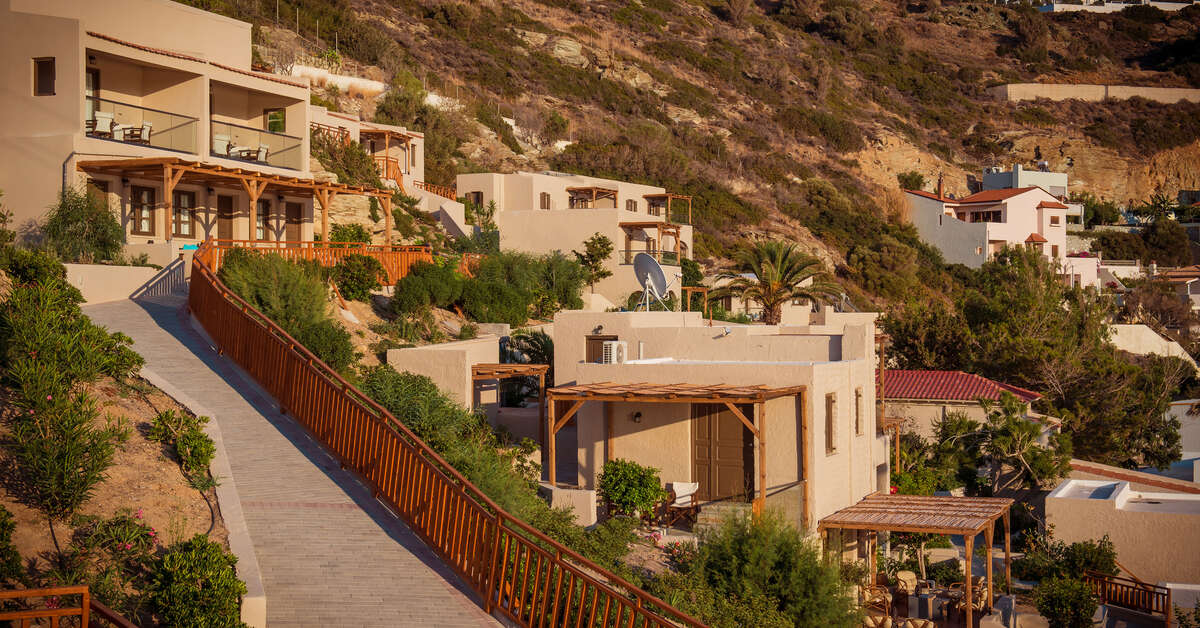 Een foto van de buitenkant van Lygaria Beach Hotel