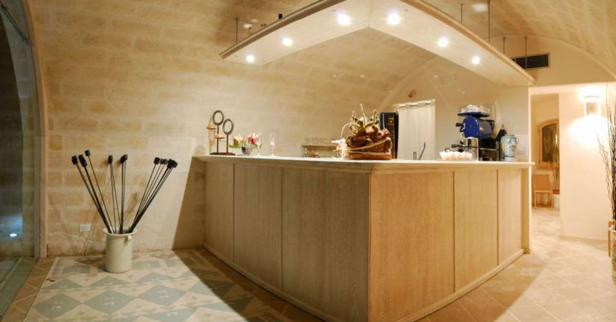 Een foto van het interieur van Masseria Torre del Diamante