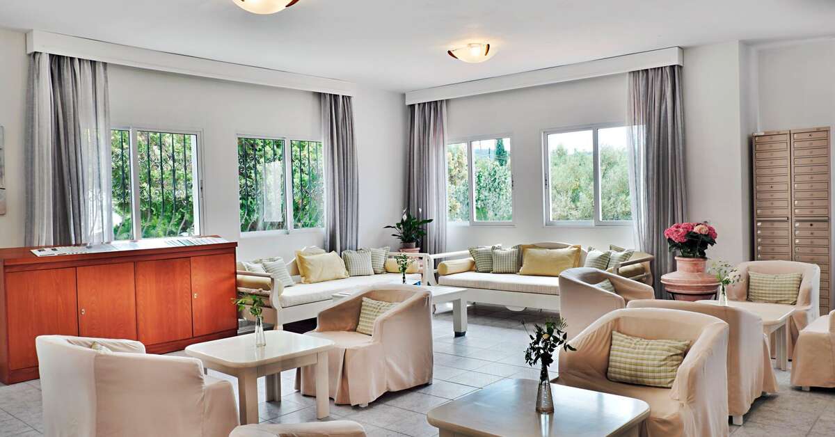 Een foto van het interieur van Acrotel Lily Ann Boutique Hotel