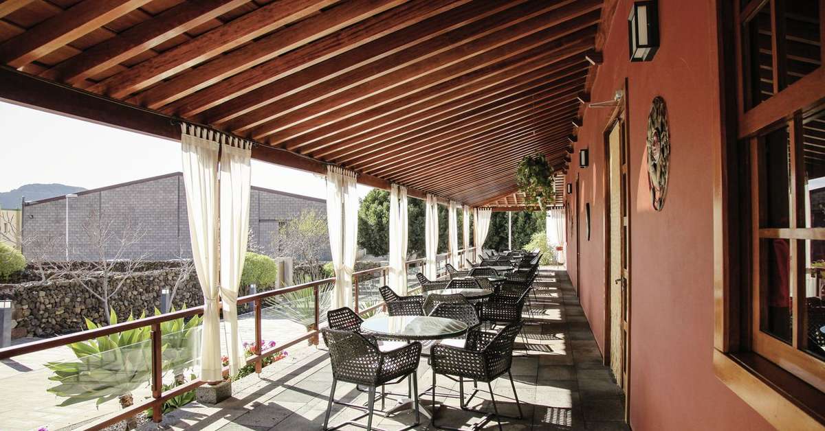 Een foto van het terras bij La Casona del Patio