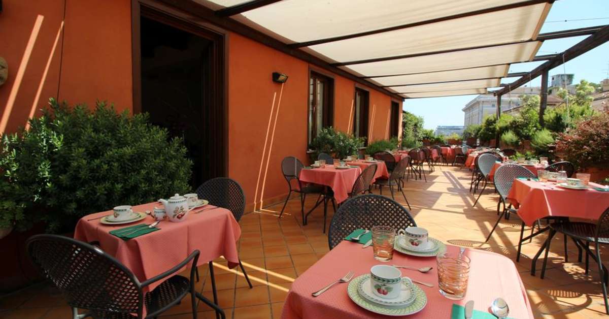 Een foto van de faciliteiten bij Hotel Columbia Rome
