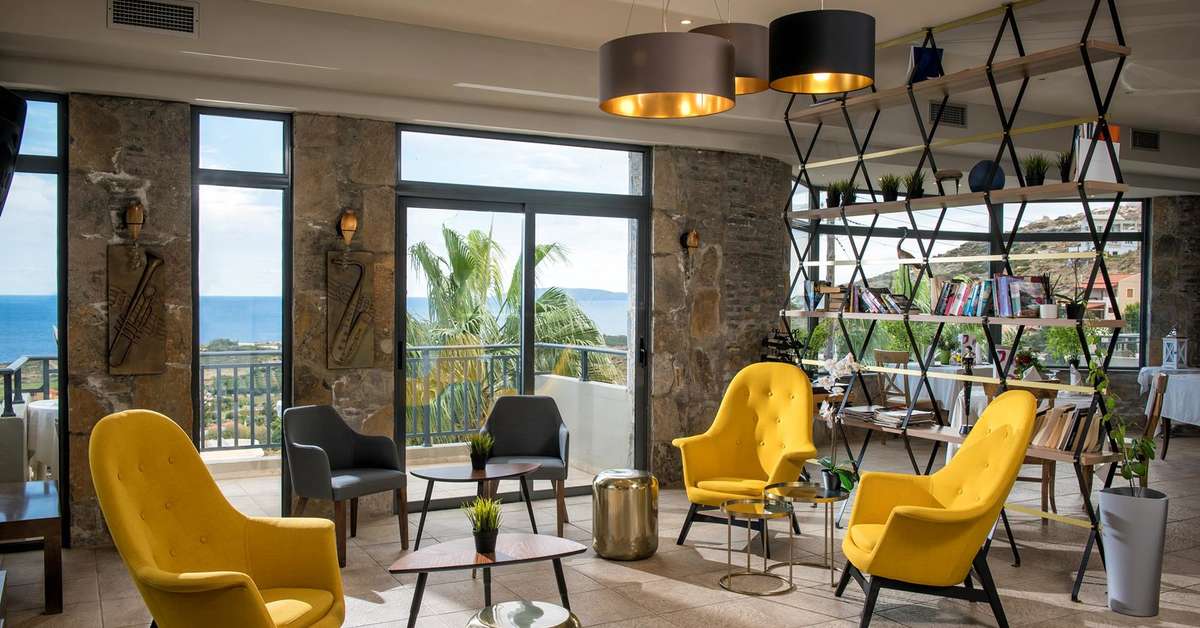 Een foto van het interieur van Happy Cretan Suites