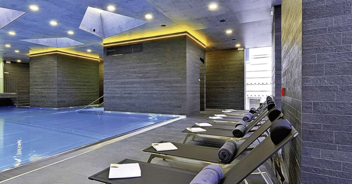 Ein Foto vom Pool im Grandhotel Pupp