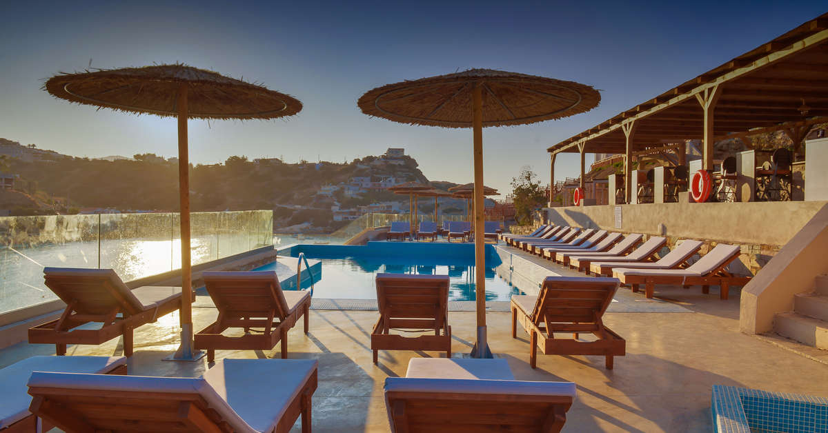 Een foto van het zwembad bij Lygaria Beach Hotel