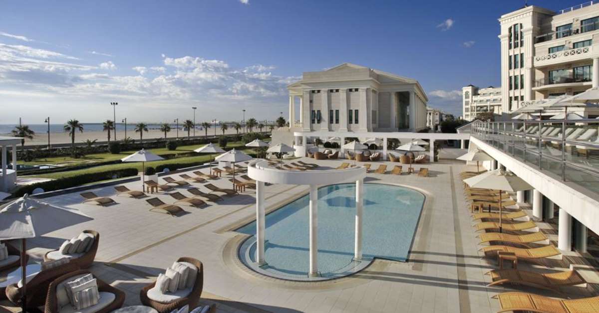 Ein Foto vom Pool im Las Arenas Balneario Resort