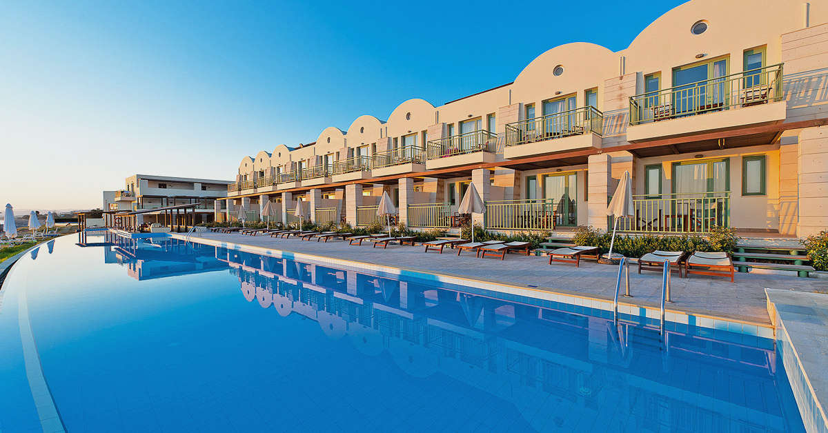 Een foto van een overzicht van Giannoulis Grand Bay Beach Resort