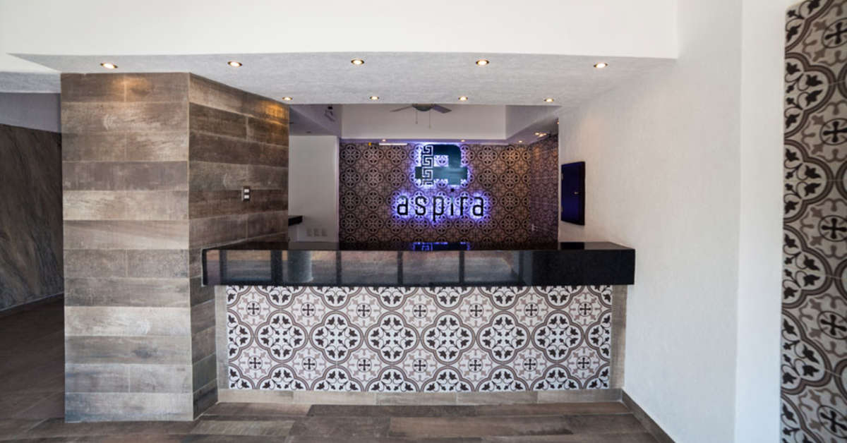 Een foto van het interieur van Hotel Aspira