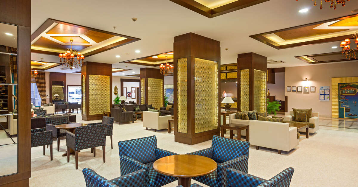 Een foto van het interieur van Hotel Dosi
