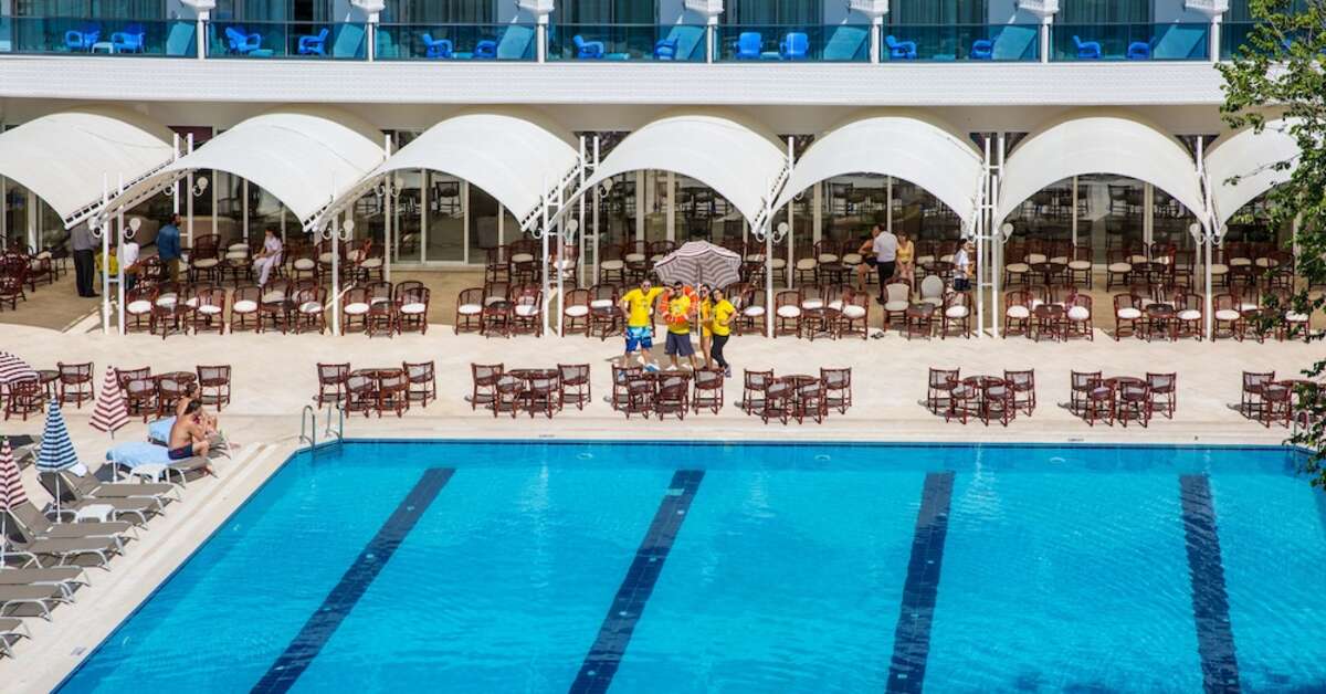 Een foto van een overzicht van L'Etoile Hotel