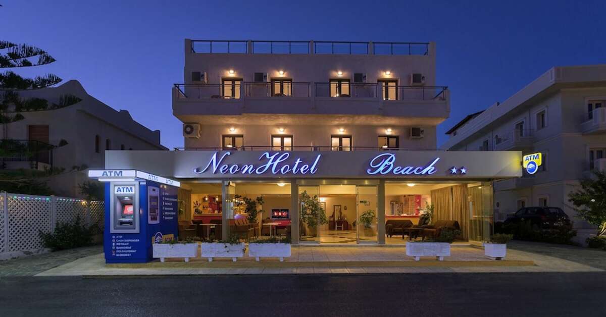 Ein Foto von der Außenansicht des Neon Hotel