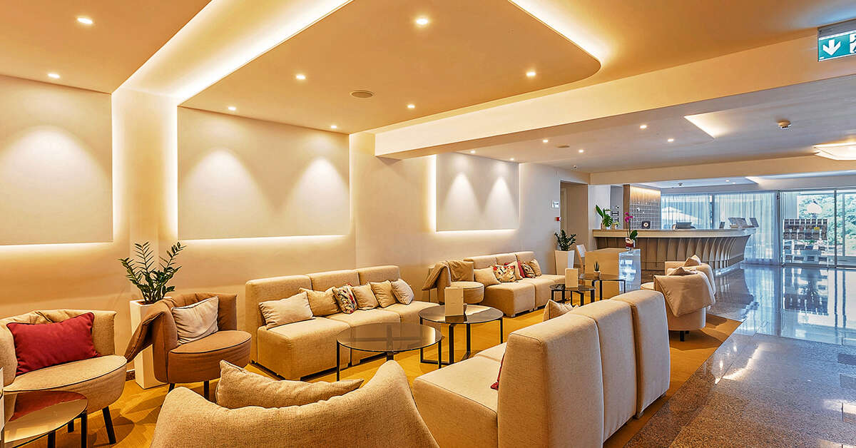 Een foto van het interieur van Hotel Zorna Plava Laguna