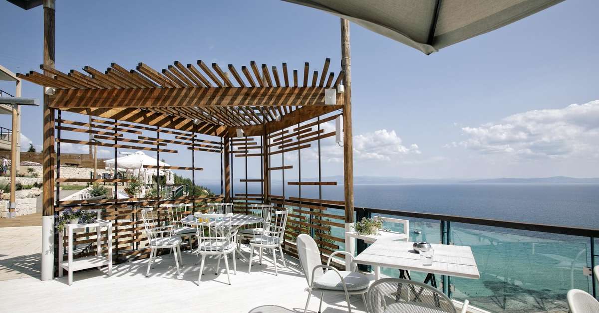 Een foto van het terras bij Rigas Boutique Hotel