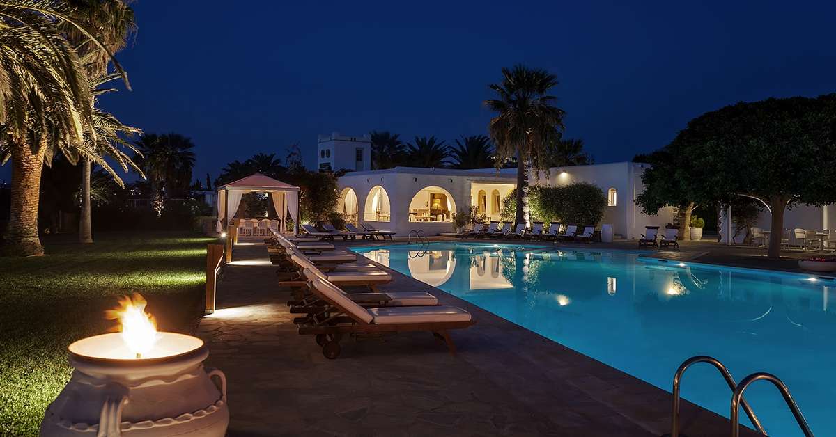 Een foto van het zwembad bij Yria Boutique Hotel & Spa