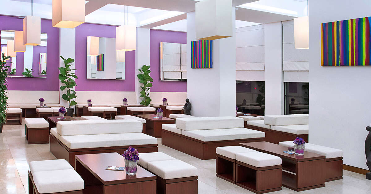Een foto van het interieur van Hotel Adriatic