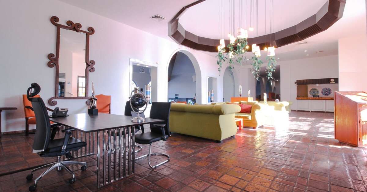 Een foto van het interieur van All Ritmo Cancun Resort & Waterpark