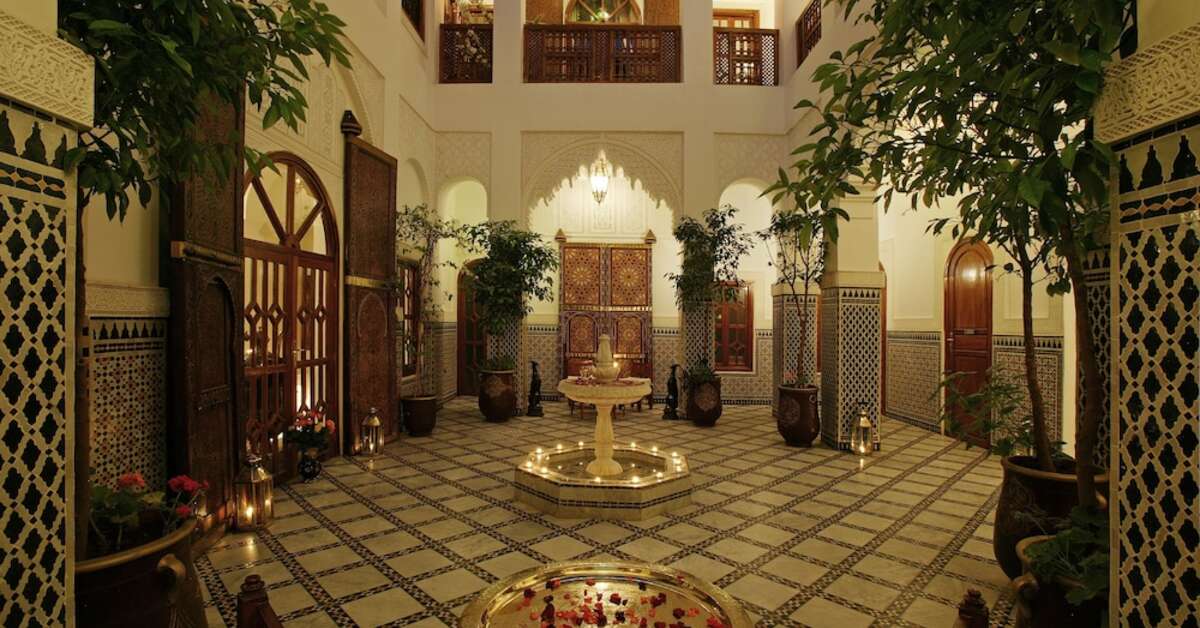 Een foto van het interieur van Riad & Spa Esprit du Maroc
