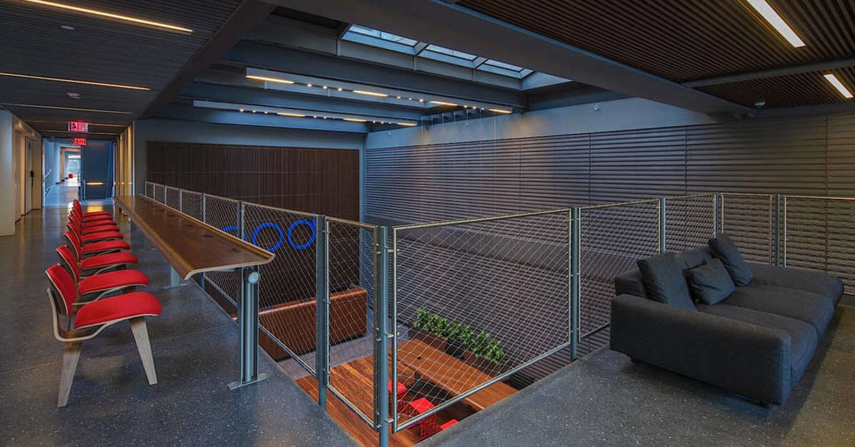 Een foto van het interieur van Pod Brooklyn Hotel