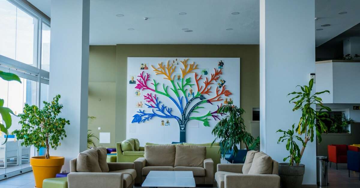 Een foto van het interieur van Paradise Park Fun Lifestyle Hotel