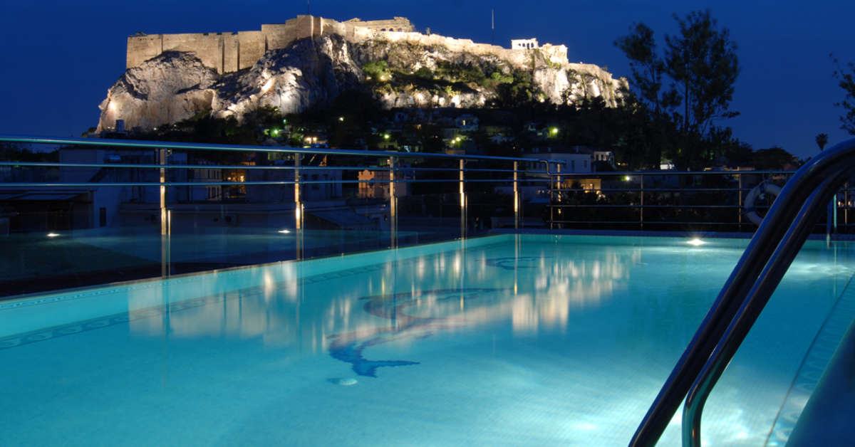Een foto van het zwembad bij Electra Palace Athens