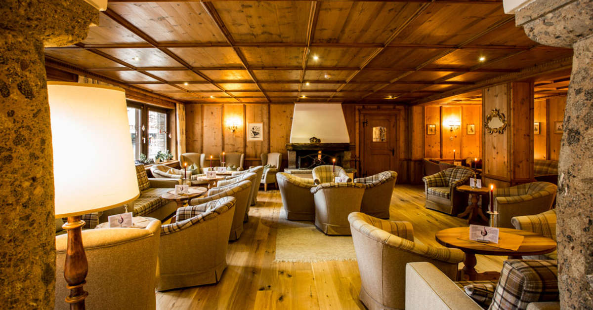 Een foto van het interieur van Hotel Alte Schmiede