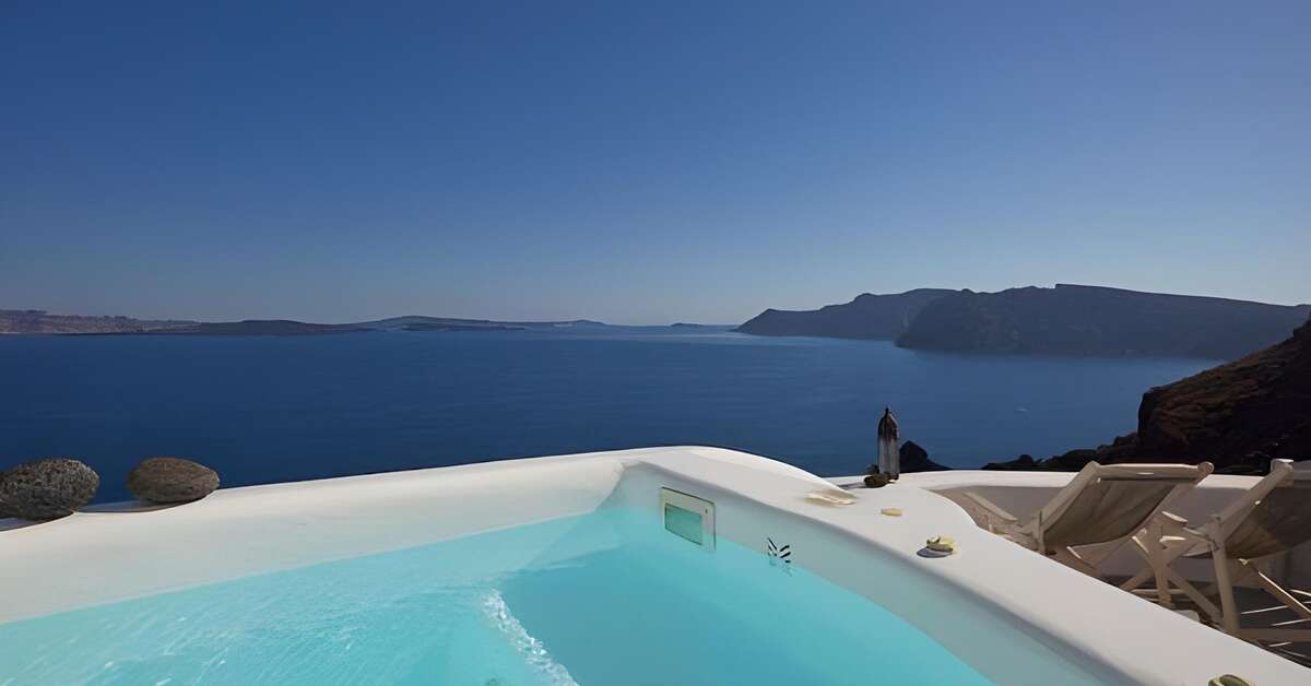 Een foto van het zwembad bij Ducato di Oia