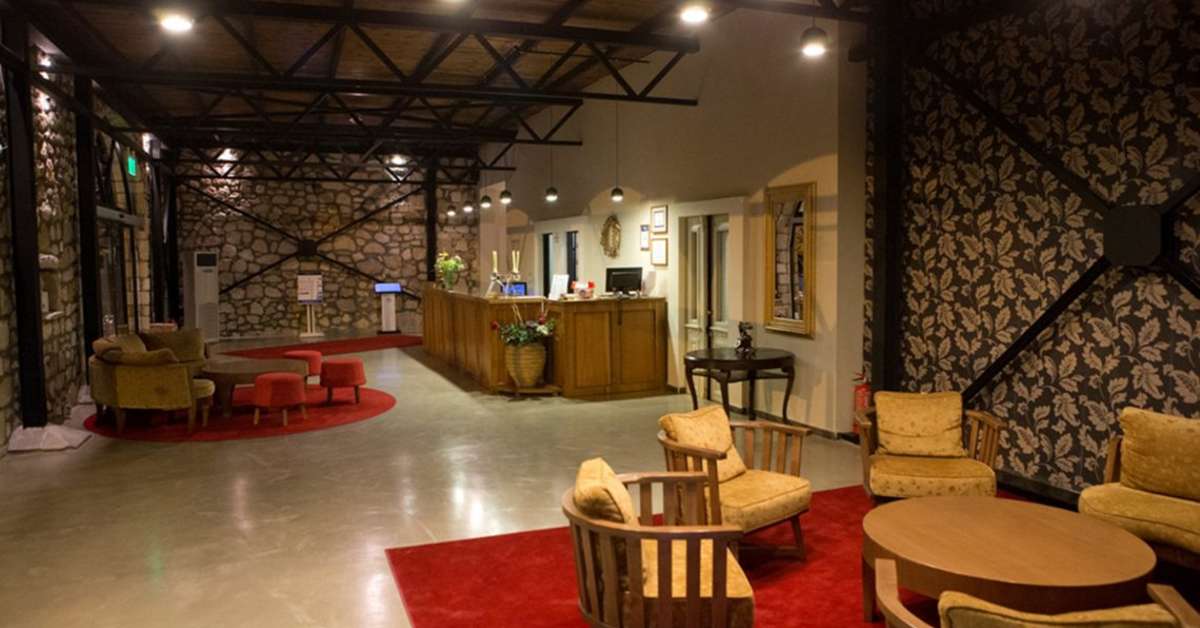 Een foto van het interieur van Hotel Kriopigi