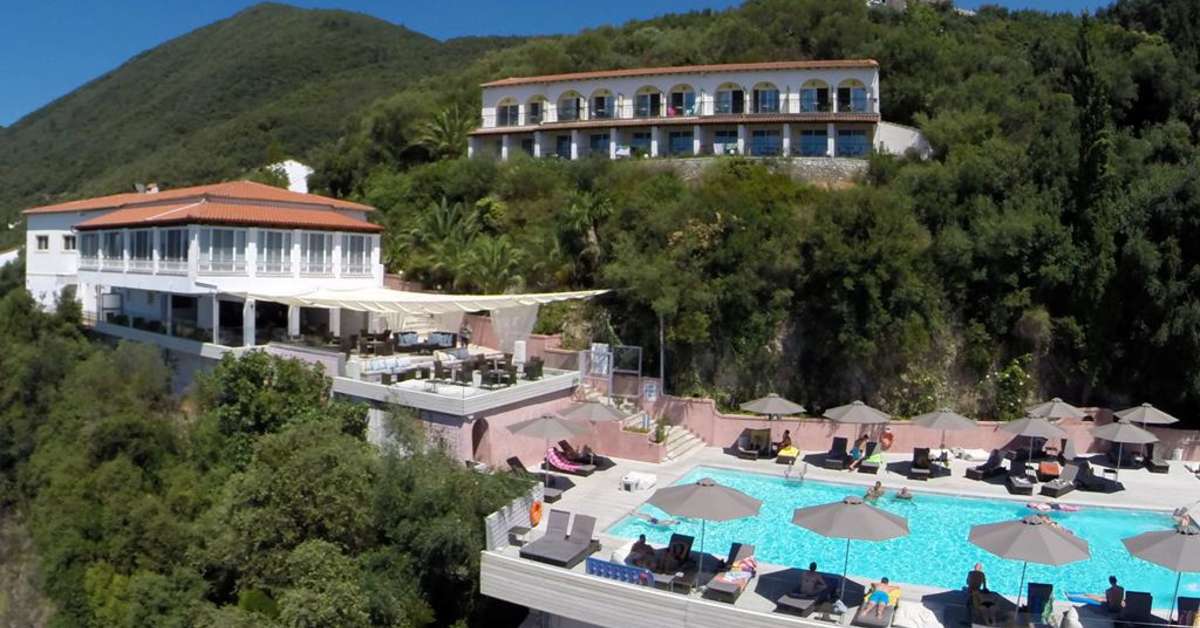 Een foto van een overzicht van Marilena Sea View Hotel