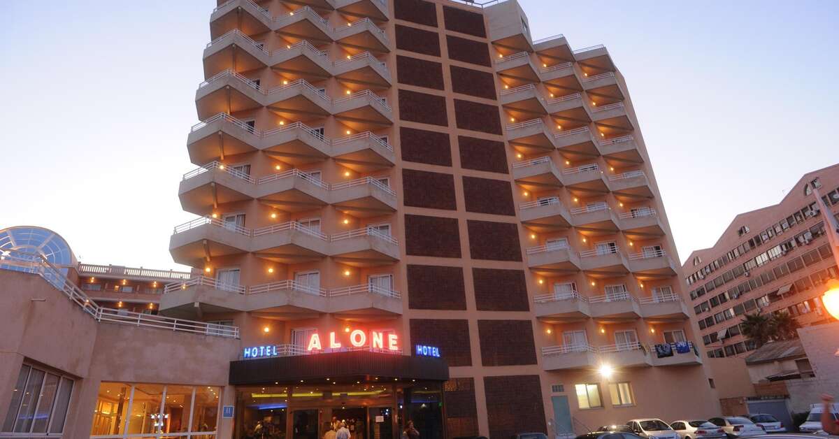 Een foto van het interieur van Hotel Alone