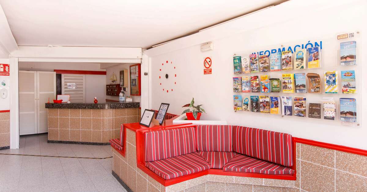 Een foto van het interieur van Bungalows Las Brisas