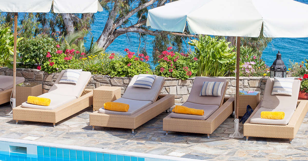 Een foto van het zwembad bij Aegean Suites
