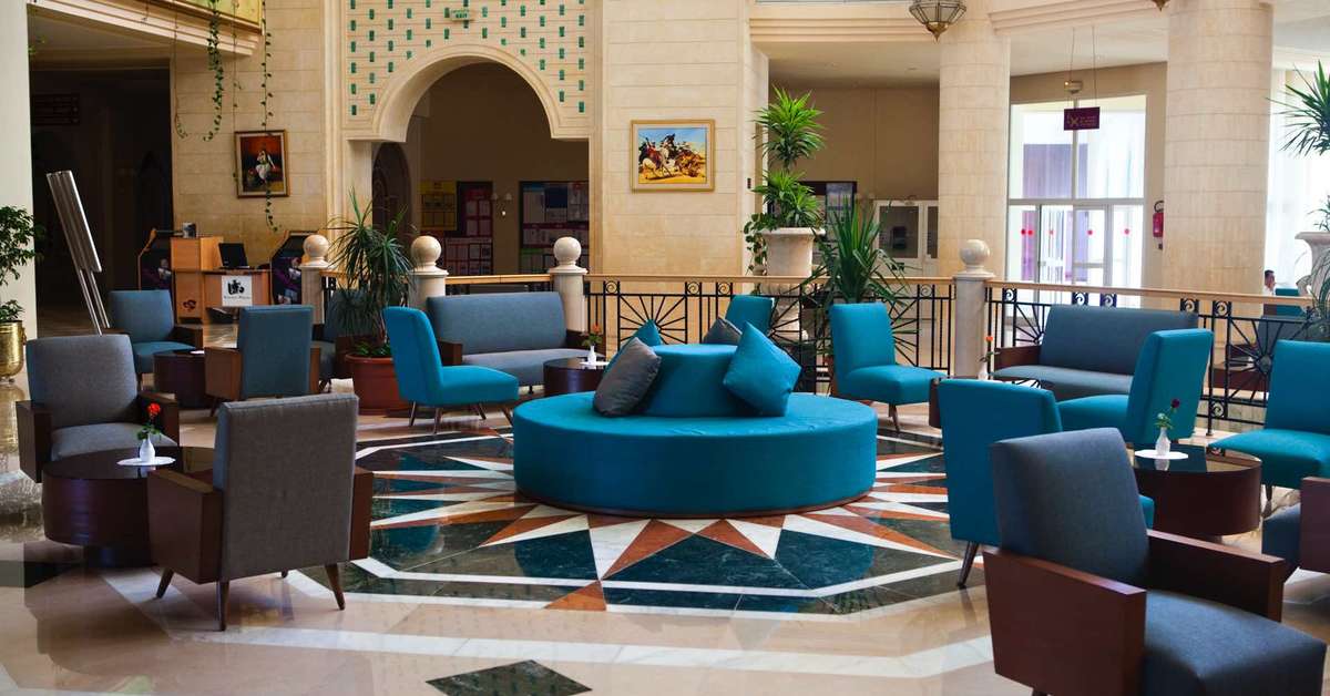 Een foto van het interieur van El Mouradi Hammamet Resort