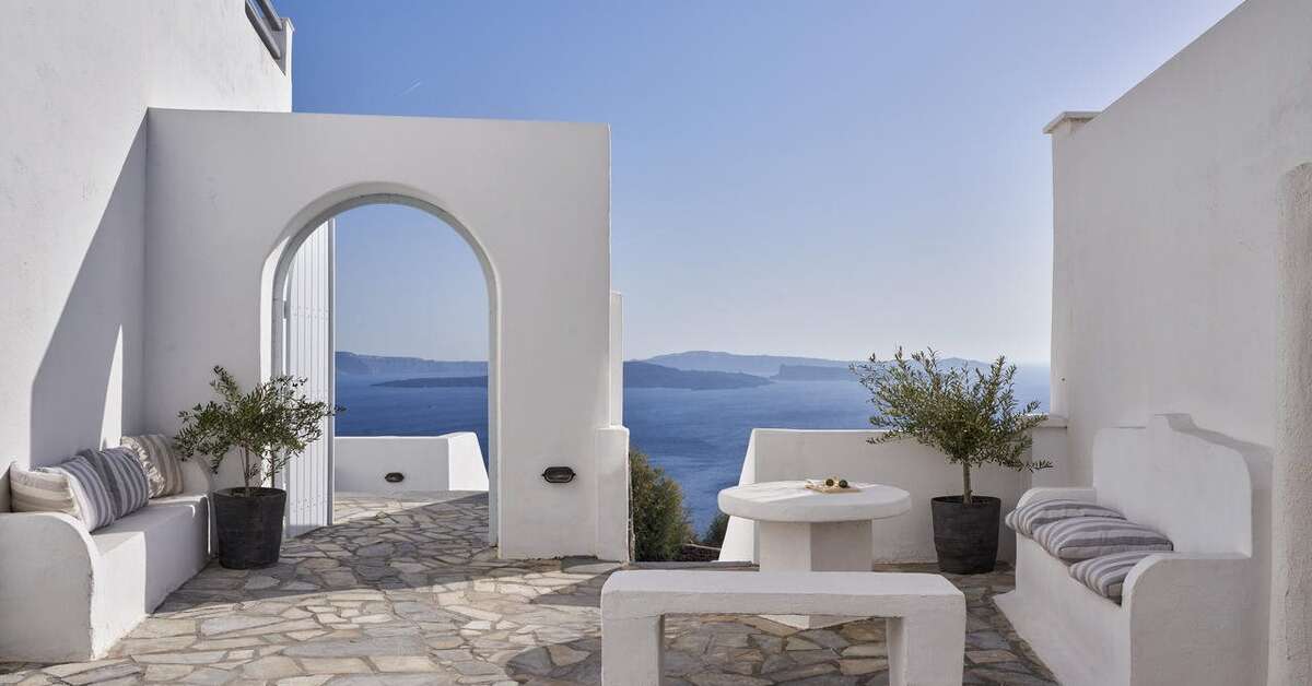 Ein Foto Mr & Mrs White Santorini