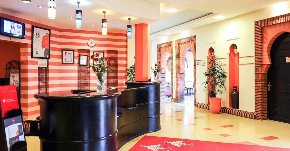 Een foto van het interieur van Ibis Marrakech Palmeraie