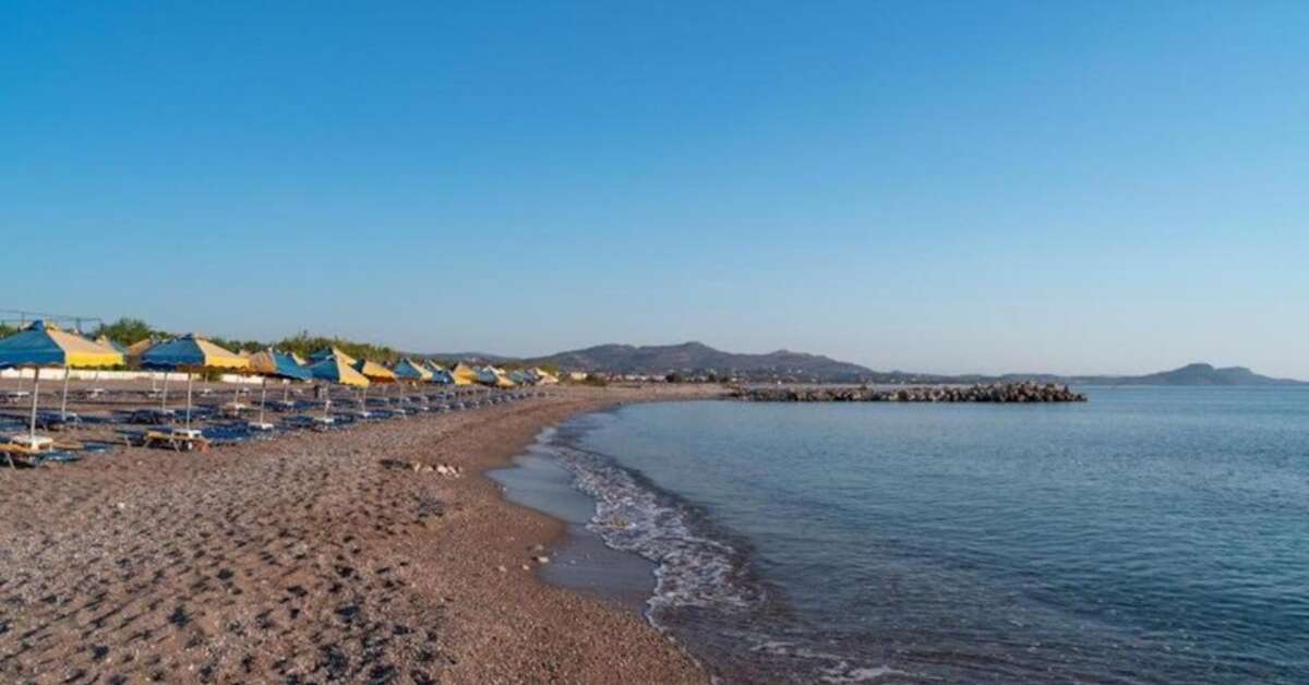Een foto van het strand bij Myrina Beach Hotel