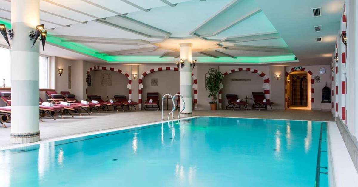 Een foto van het zwembad bij Hotel Alte Schmiede