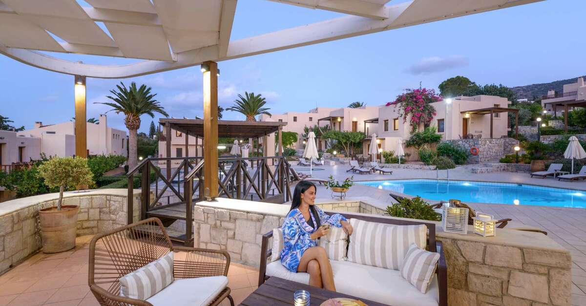 Een foto van het terras bij Ida Village Appartementen I & II
