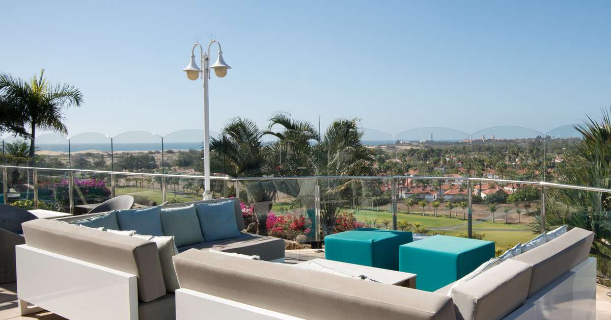Ein Foto von der Terrasse im Bull Vital Suites & Spa