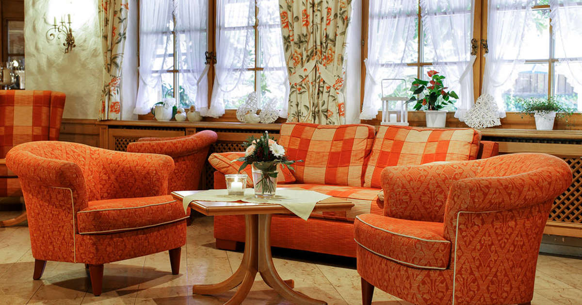 Een foto van het interieur van Landidyll Hotel Hirschen