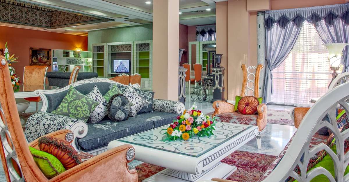 Een foto van het interieur van Royal Mirage Deluxe Hotel