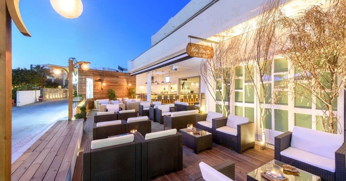Ein Foto von der Terrasse im Apartments Despina