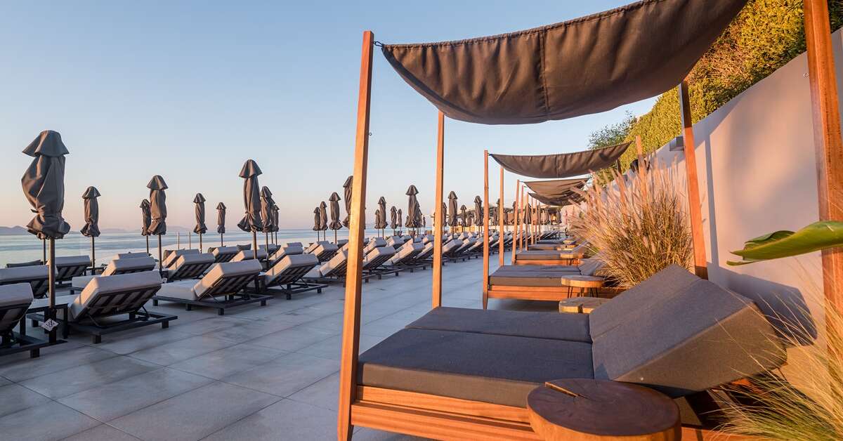 Een foto van het terras bij Michelangelo Resort & Spa
