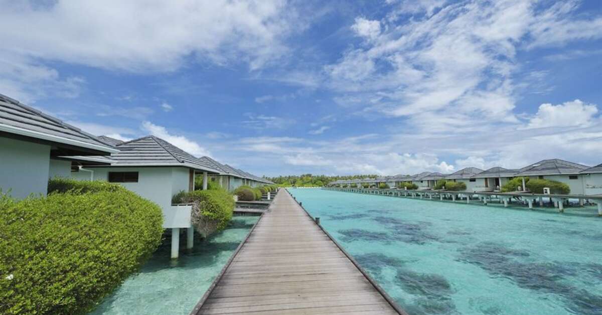 Een foto van het zwembad bij Villa Park Sun Island