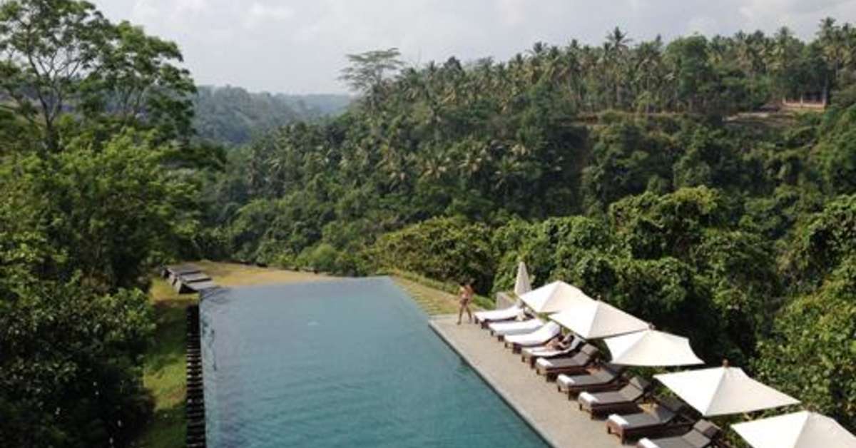 Ein Foto vom Pool im Alila Ubud