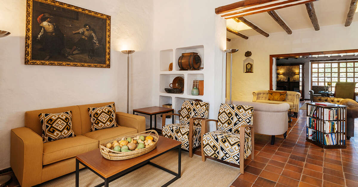 Een foto van het interieur van Hotel El Grifo